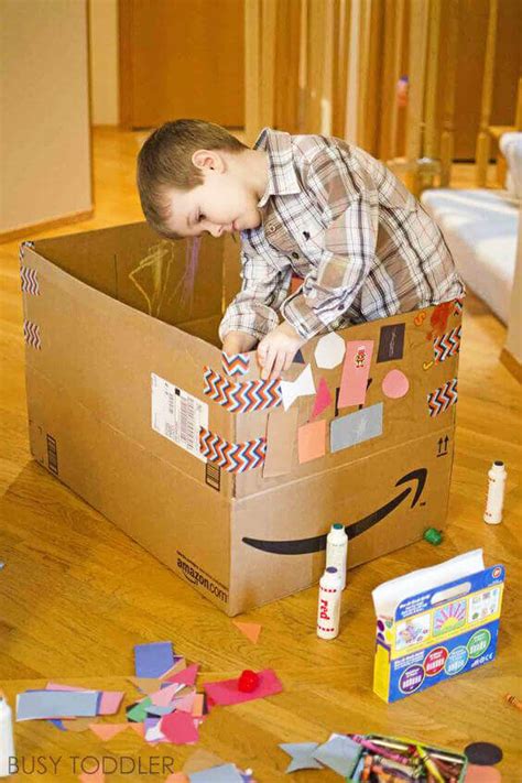 MANUALIDADES CON CAJAS DE CARTÓN PARA NIÑOS