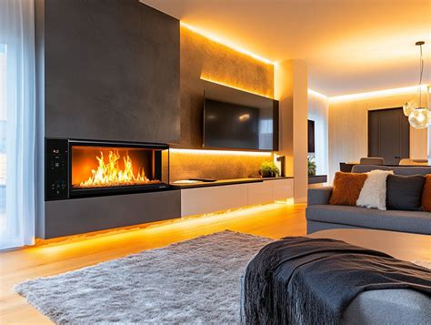 Energy Efficient Electric Fireplace Warmth And Savings In One