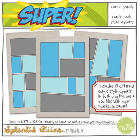 Comic Book Template Printable