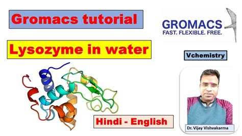 Gromacs Tutorial Lysozyme In Water Hindi English Youtube