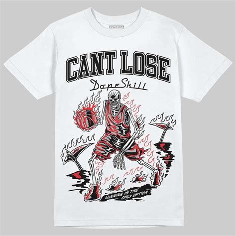 White Thunder 4s DopeSkill T Shirt Cant Lose Graphic 2 Walmart