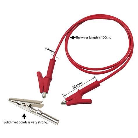 Buy 20 Pieces Cleqee P1024 Double Ended Clips Cable Alligator Testing Probe Lead At Affordable