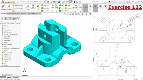 Solidworks Tutorial For Beginners Exercise 122 Youtube