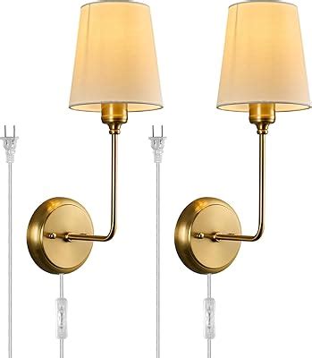 Passica Decor Wall Sconces Set Of Two 2 Pack Antique Brass Vintage