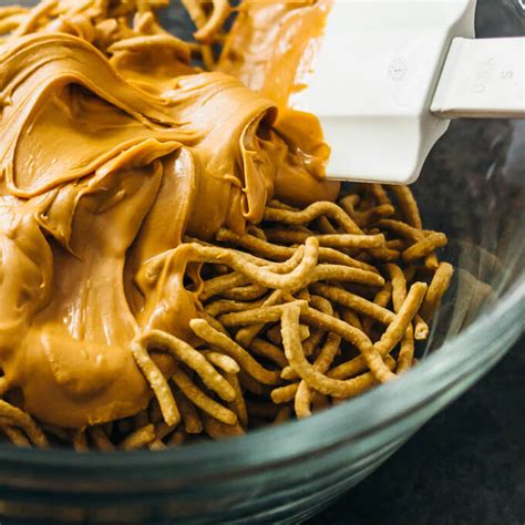 Butterscotch Haystacks Recipe With Chow Mein Noodles Savory Tooth