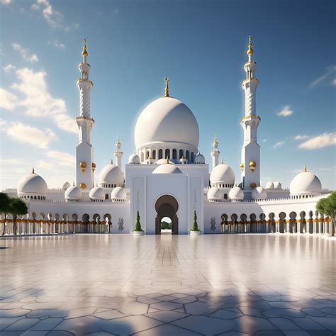 Premium AI Image Amazing Architecture Design Of Muslim Mosque