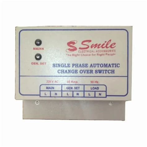 Smile Pole Single Phase Automatic Change Over Switch At