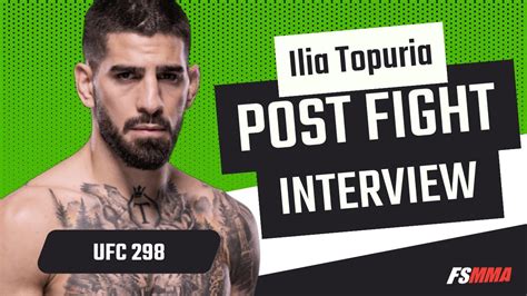 Ilia Topuria full UFC 298 post fight interview - YouTube