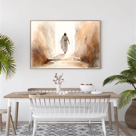 Jesus is Risen DIGITAL DOWNLOAD Watercolor Wall Art Modern - Etsy