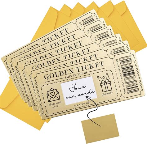 Amazon Cj M The Golden Ticket Scratch Reveal Surprise Ticket