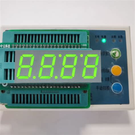 Yellow Green Digit Inch Segment Led Display White Segment Gray