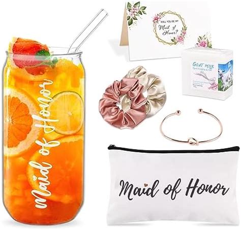 Amazon Dhqh Pcs Bridesmaid Proposal Gifts Box Maid Of Honor