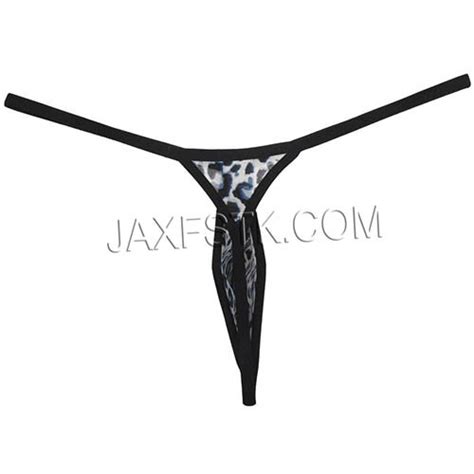 Leopard Pouch Underwear For Men Sexy Thongs Bikini G Strings Fashion Underpants Male T Back