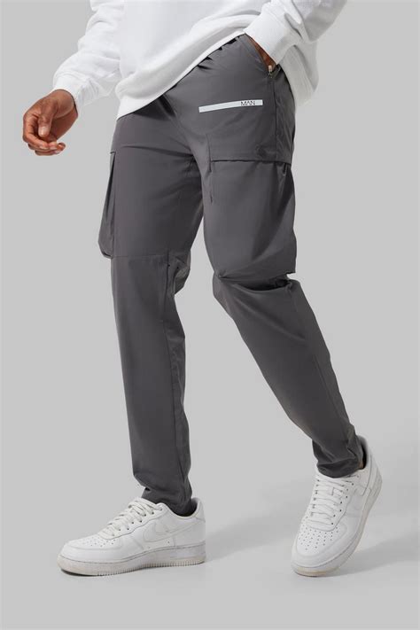 Man Active Perforated Cargo Pants Boohoo Usa