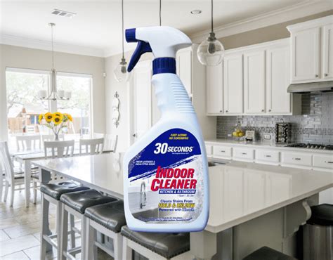 Buy 30 SECONDS Kitchen & Bathroom Bleach Cleaner Spray - Cleans Stains From Mold & Mildew- Fast ...