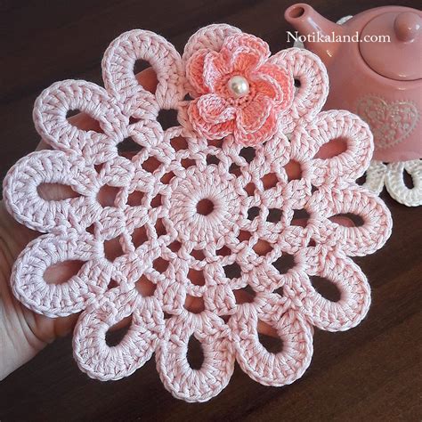 Notikaland CROCHET Doily Coaster EASY Tutorial