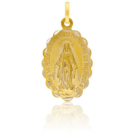 M Daille Vierge Miraculeuse Saints C Urs Or Jaune Lumiosa Ocarat