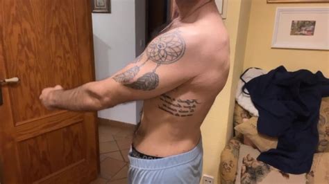 Hot Horny Guy Jerks Off And Cums Hard With Oil