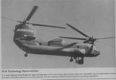 Boeing Vertol Model Hlh A Chinook With Wings Secret Projects