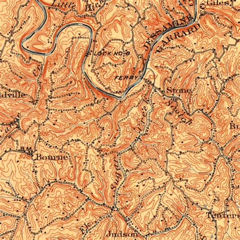 Harrodsburg Ky 1905 125000 Scale Map By United States Geological Survey Avenza Maps