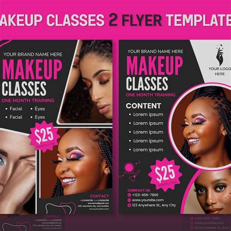 Flyer Template Classes Etsy