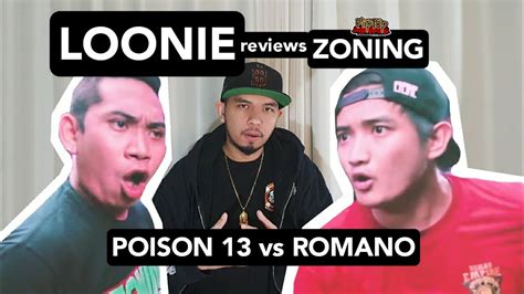 LOONIE BREAK IT DOWN Rap Battle Review E184 ZONING POISON 13 Vs