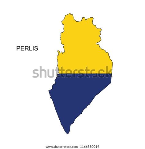 Perlis Flag Over Map Vector Stock Vector (Royalty Free) 1166580019 ...