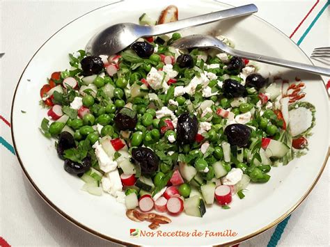 Salade De Petits Pois Frais Feta Radis Concombre Nos Recettes De