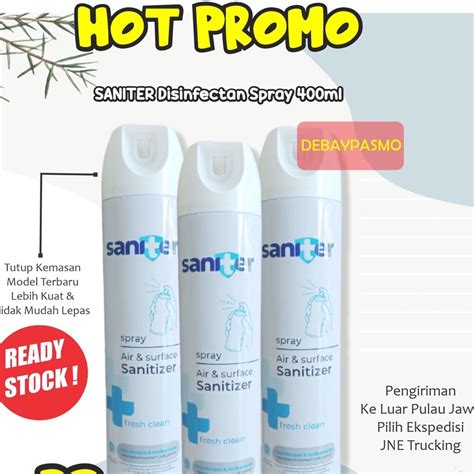 Jual Saniter Spray 400ml Air Surface Sanitizer Anti Bacterial Kemenkes