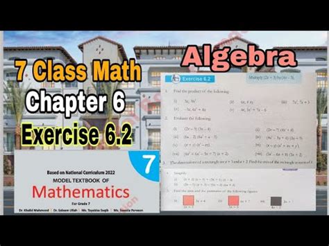 Class 7 Math Chapter 6 Exercise 6 2 Algebra SNB NBF Math Class 7