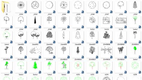 Bloques For Cad Árboles 2d Y 3d Para Autocad