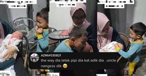 Menangis Cium Baby Reaksi Budak Lelaki Dapat Adik Baru Ini Buat