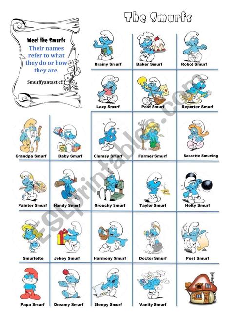 Smurfs Names