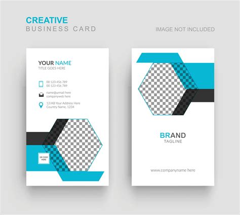 Vertical Business Card - Vertical Modern Business Card Template 3231825 ...