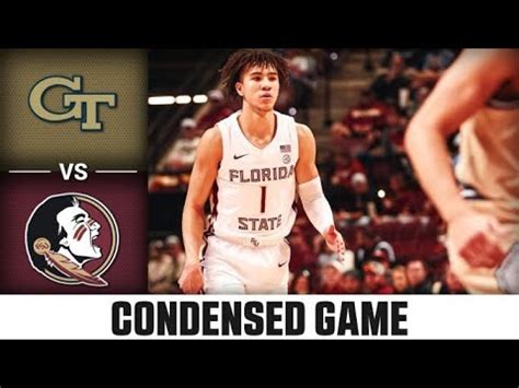 Georgia Tech Vs Florida State Condensed Game Acc Mens