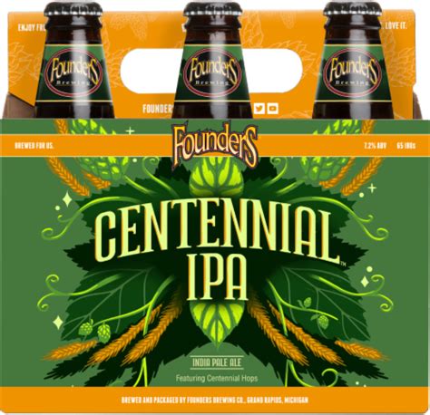 Founders® Brewing® Centennial™ Ipa Craft Beer Bottles 6 Bottles 12