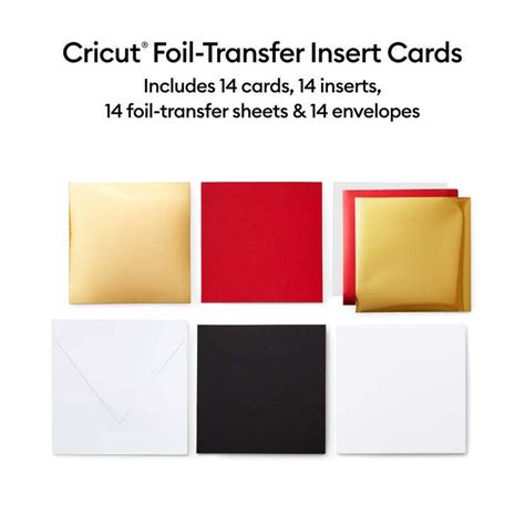 Cricut Folie Transfer Indsatskort Sampler S Pak