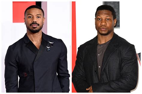 Michael B Jordan And Jonathan Majors At The Creed Iii London Premiere