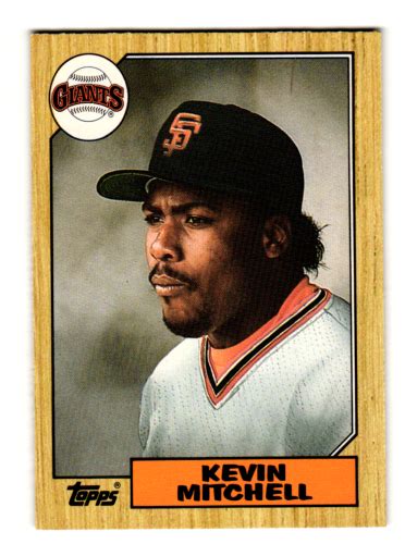 1987 Topps Traded Baseball Kevin Mitchell 81t San Francisco Giants Ebay