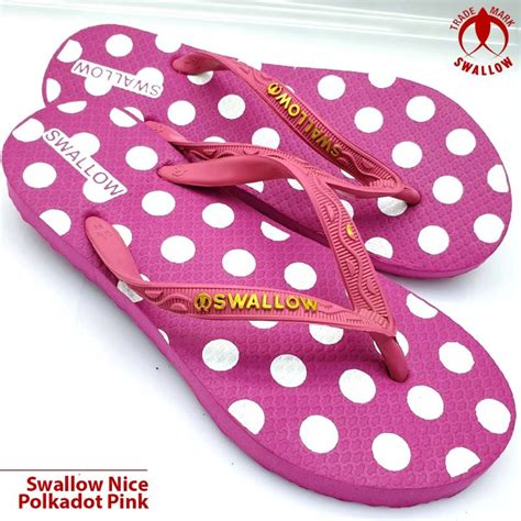 Jual Swallow Nice Polkadot Sandal Japit Wanita Original Swallow