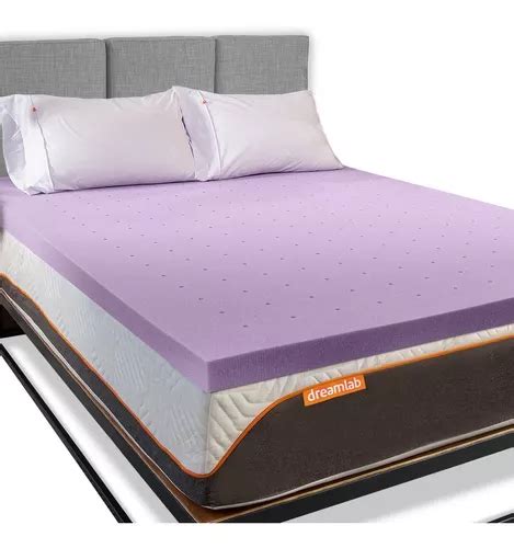 Dreamlab Colchoneta Memory Foam 7 5cm Lavanda Individual