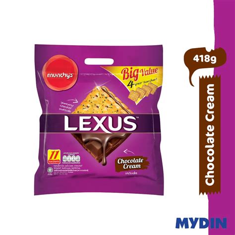 Munchys Lexus Chocolate Cream Sandwich Biscuit 418g Shopee Malaysia