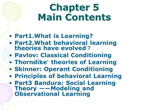 Behavioral Theories Of Learning Ppt Video Online Download