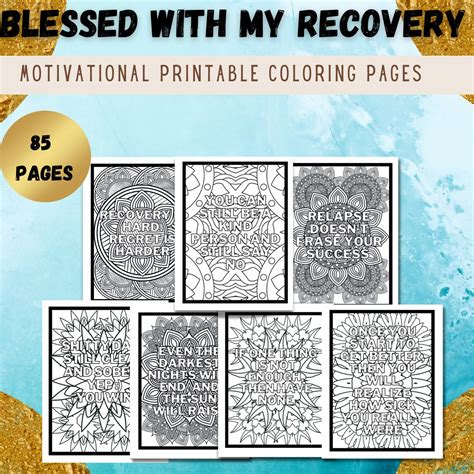 Sobriety 12 Steps Recovery Coloring Pages Adult Coloring Book Makes