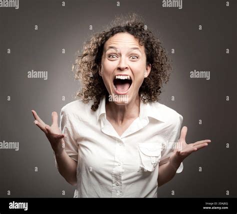 angry woman screaming Stock Photo - Alamy