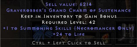 Graverobber S Grand Charm Of Sustenance Topic D2jsp