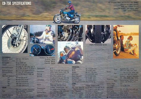 1969 HONDA CB750Four K0 Brochure GB 05 Honda Cb750 Honda Motorfietsen