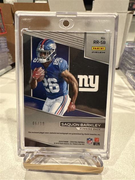 2018 Panini Spectra Radiant Rookie Patch Signatures RR SB Saquon