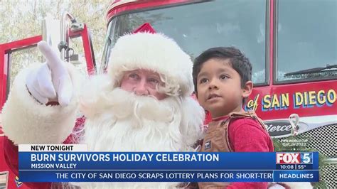 Burn Survivors Celebrate The Holiday At San Diego Fire Station Fox 5