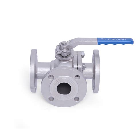 Mounting Pad Three Way Ball Valve L Type Jagon Valve